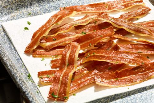bacon fumé végétal by La Vie plantbased soja