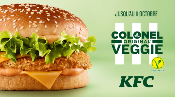 Colonel original veggie by KFC burger végétal