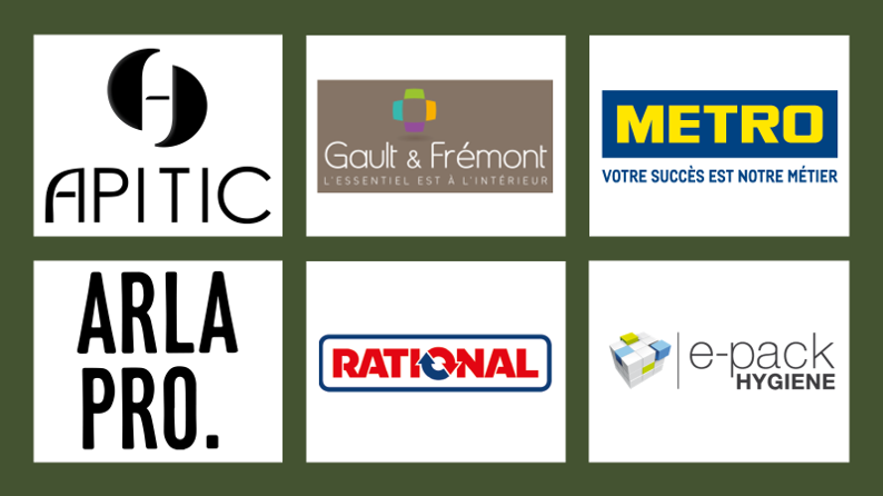 Partenaires du livre de recettes 50 signatures snacking : Apitic, Arla Pro, Metro France, <a href='./fournisseur-103-Gault-et-Fremont.php' class='fournisseur-link'>Gault et Frémont</a>, Rational, ePack Hygiene