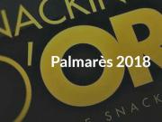 Snacking d'Or, découvrez le Palmarès Officiel 2018 qui vient de paraître 
