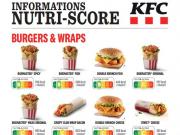 KFC Nutri-Score 