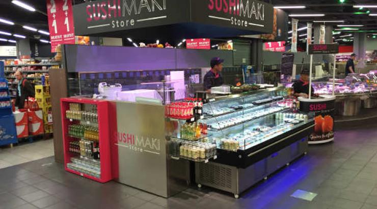 Sushi Maki Store va installer un kiosque avec consommation sur place chez Leclerc