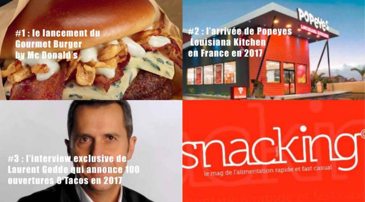 Votre TOP 10 des articles les plus lus sur snacking.fr en 2017