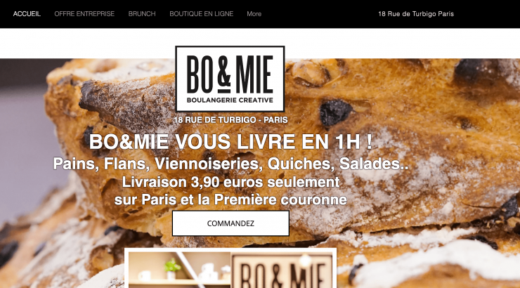La boulangerie BO&MIE étend son offre de livraison à Paris