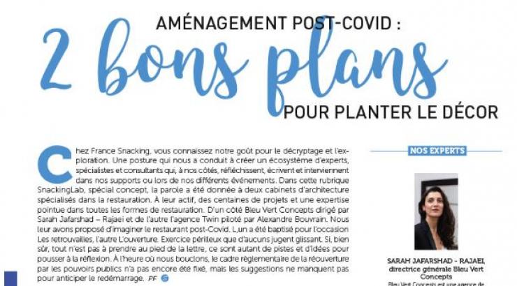 covid-19 plan restaurant bleu vert concept agence twin