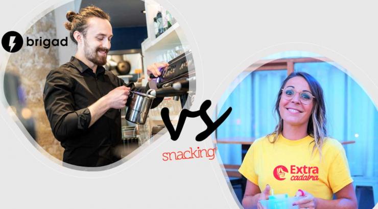 Foodtech Recrutement de personnel en CHR grâce au digital, le match : Extracadabra vs Brigad sur snacking.fr