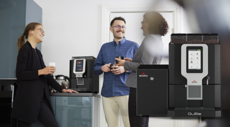 Voici la nouvelle génération de machine à café super-automatique pour le snacking : QuBe by Egro