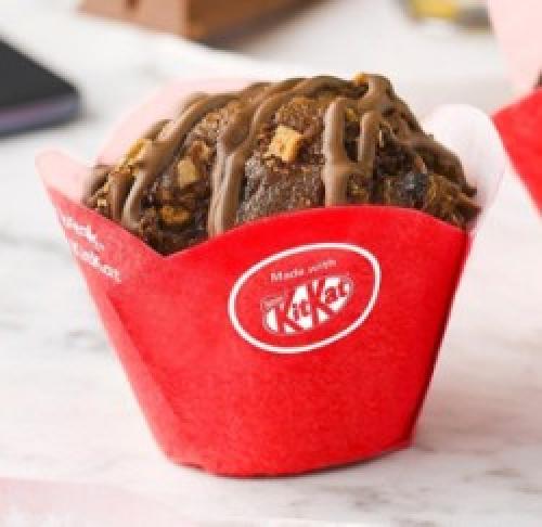Muffins made with KitKat ®
