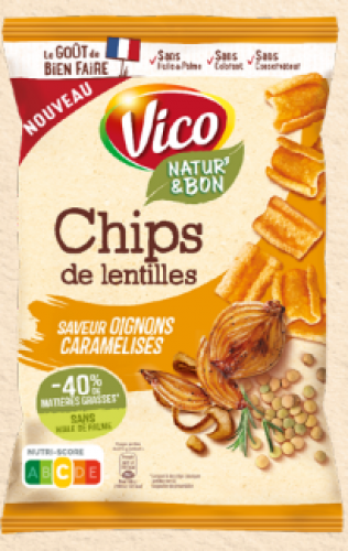 Chips de lentilles Vico Natur & Bon Oignons caramélisés 