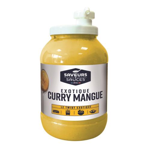 Sauce Exotique Curry Mangue - Pompe 3 L - Saveurs & Sauces 
