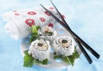 Maki saumon cassis et coriandre