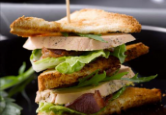 Le « club sandwich » Foie Gras et Magret